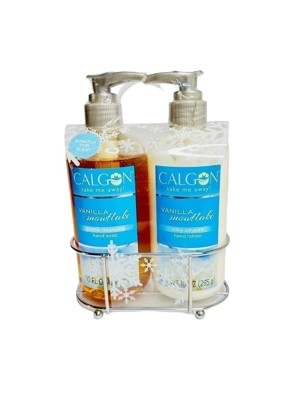 Calgon Take Me Away Gift Set Vanilla Snowflake Hand Soap & Hand Lotion 10 Fl oz